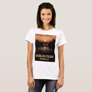 Dublin Crépuscule T-shirt pour Femme | Art de Voya