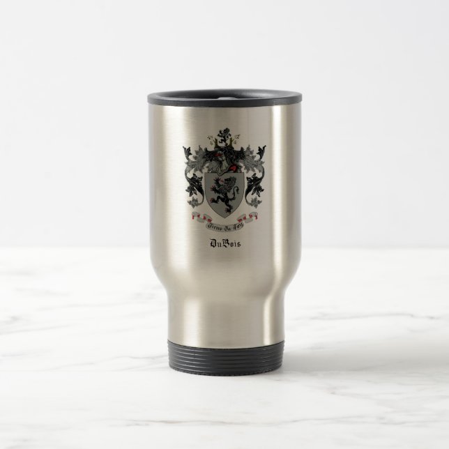 DuBois Family Crest Thermal Travel Mug (Centre)