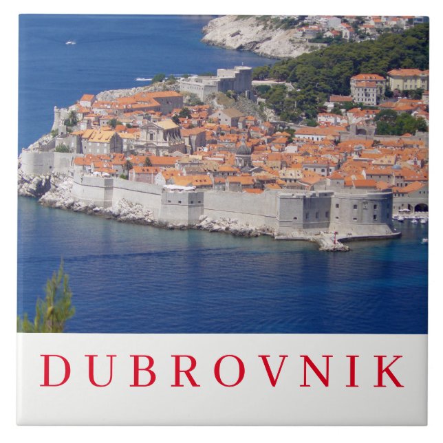 Dubrovnik vue panoramique carreaux en céramique (Devant)