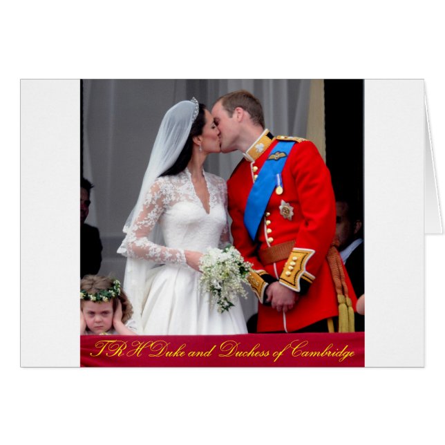 Duc et duchesse de Cambridge Mariage royal (Devant horizontal)