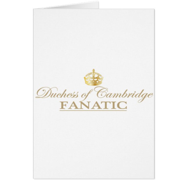 Duchesse de Cambridge Fanatic (Devant)
