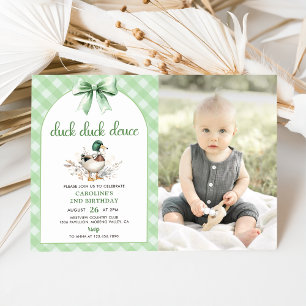Duck Duck Deuce 2e anniversaire Invitation photo