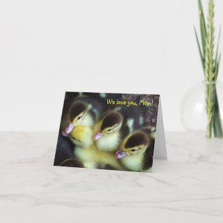 Ducklings Carte de fête des mères