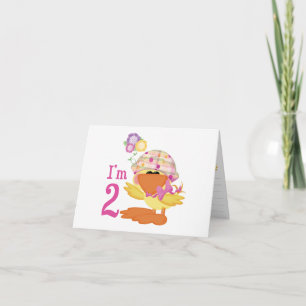 Ducky Girl 2e Anniversaire Invitation à remplir