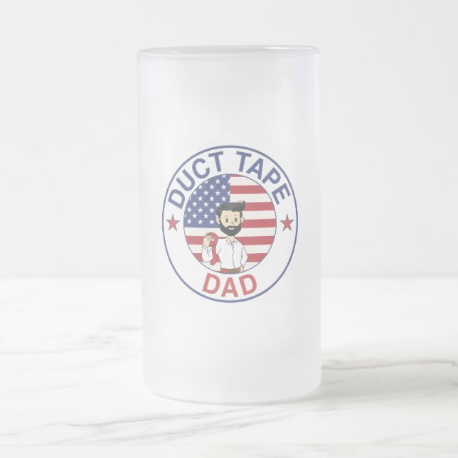 Duct Tape Dad - Beer Frosted Mug  (Centre)