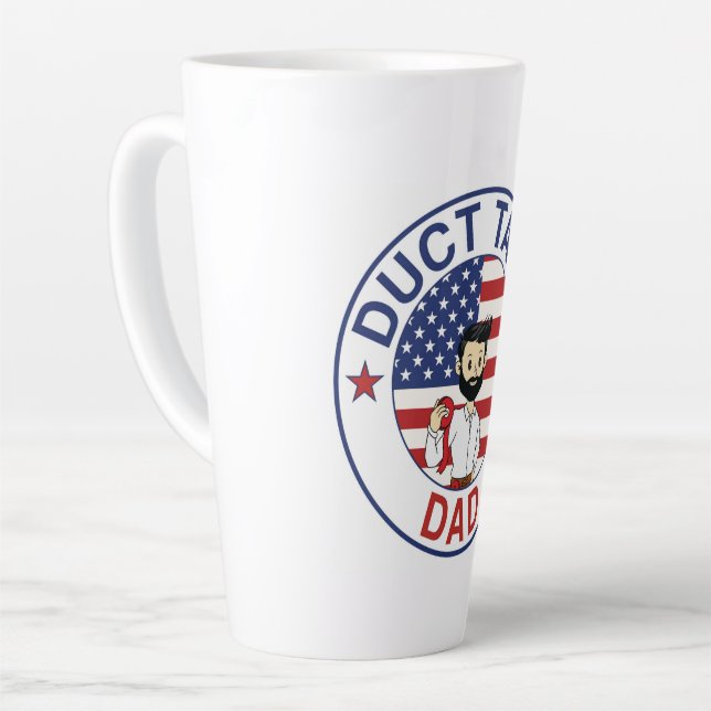 Duct Tape Dad - Latte Mug (Angle gauche)