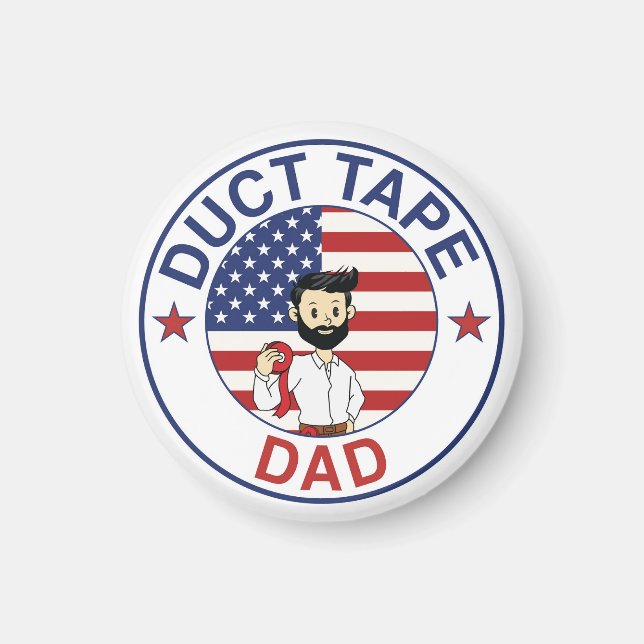 Duct Tape Dad - Magnet (Devant)