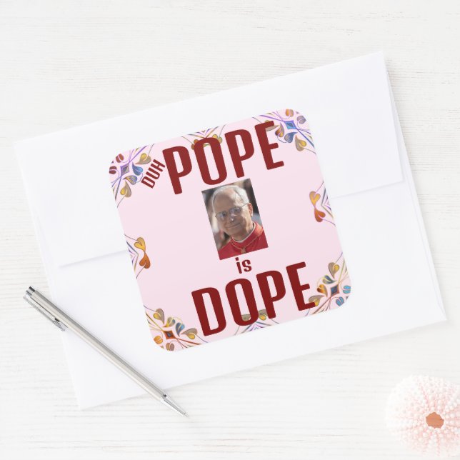 Duh Pope is Dope Sticker (Enveloppe)