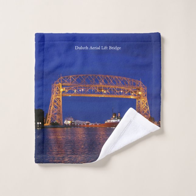 Duluth Aerial Lift Bridge & John G. Munson (Gant de toilette)
