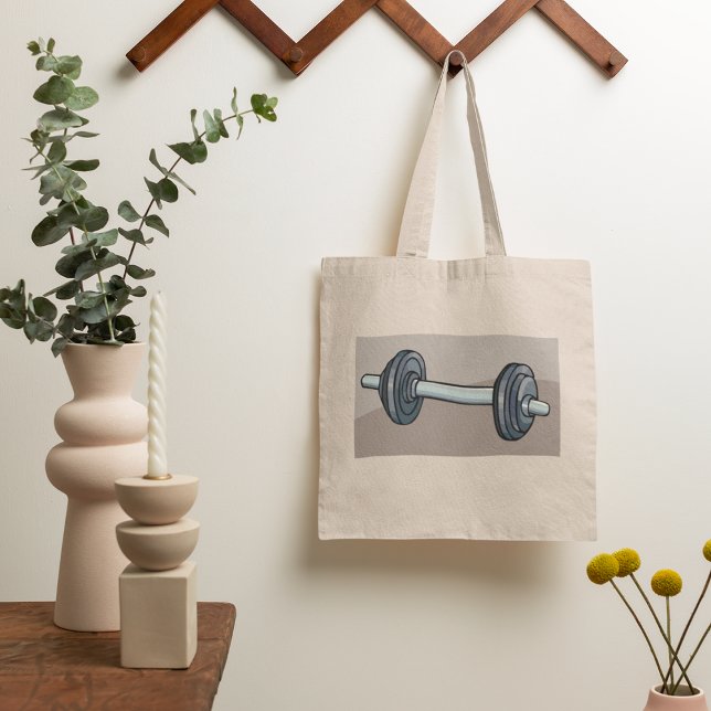 Dumbbell Weight Fitness Tote Bag (Créateur téléchargé)