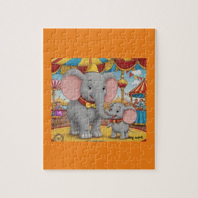 Dumbo et Mme Jumbo Circus Puzzle (Vertical)
