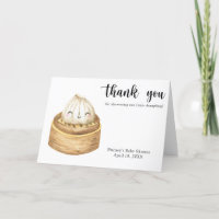 Dumpling aquarelle - merci pour la baby shower
