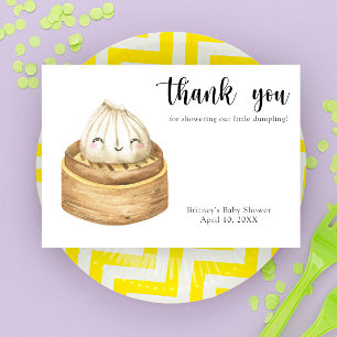Dumpling aquarelle - merci pour la baby shower