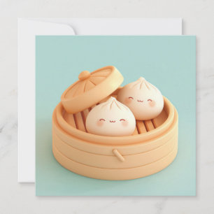Dumplings de terre cuite à la vapeur dans un panie