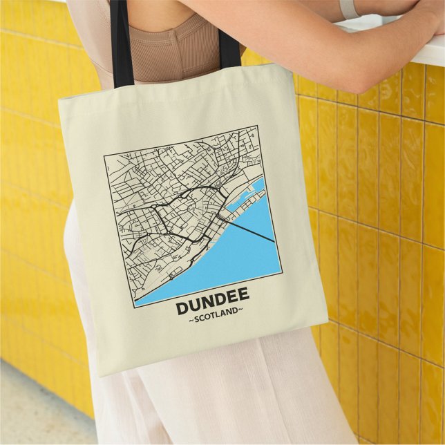 Dundee, Scotland City Map Tote Bag (Créateur téléchargé)