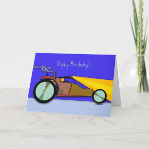 Dune Buggy at Night Birthday Carte de voeux