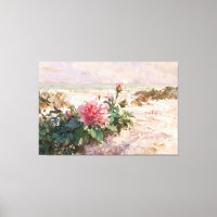 *~* Dunes de plage TV Rose2 toile étirée Impressio