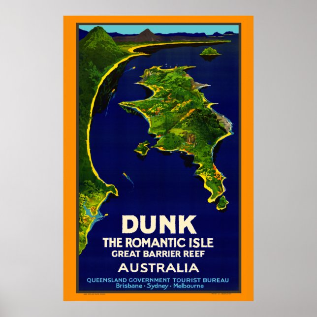 Dunk Island Vintage Poster (Devant)