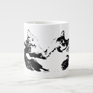 Duo Cat Compagnons Enk Portrait Mug