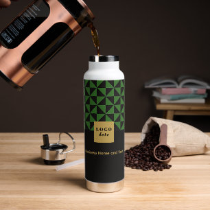 Duo noir & vert - Bouteille d'eau du logo de l'ent