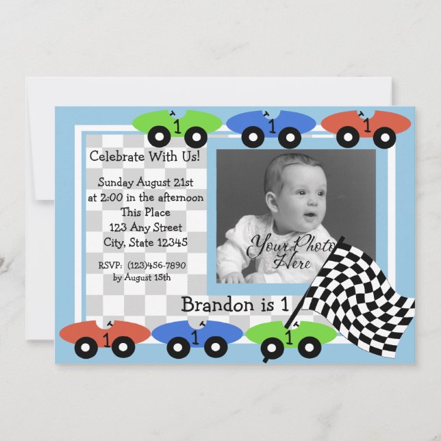 Durée de la course/ Invitation photo (Devant)