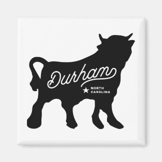 Durham NC Bull Carré Magnet