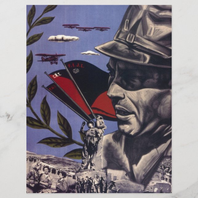 Durruti guerre civile espagnole affiche originale  (Devant)