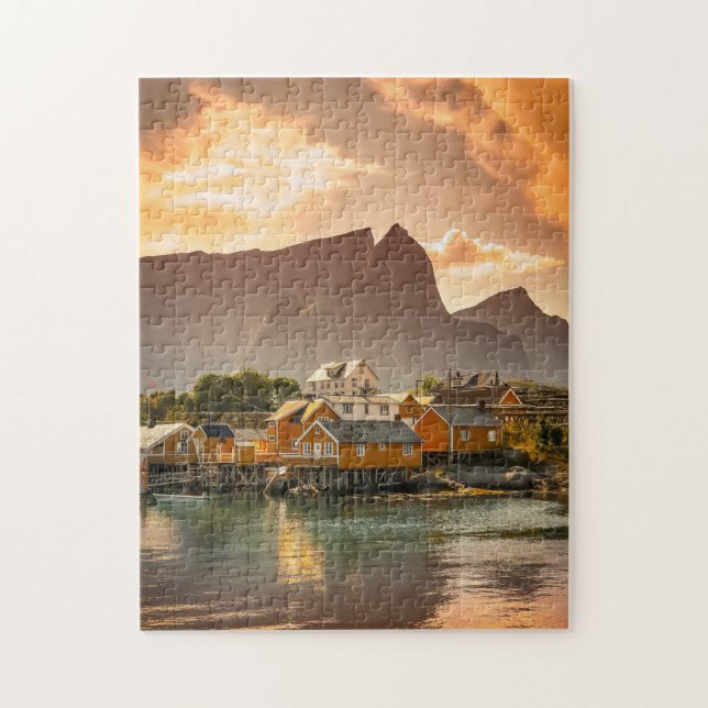 Dusk Pittoresque Puzzles Mountain Art Complex Jigs (Vertical)