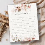 Dusky Fall Floral Conseils pour le Baby shower de<br><div class="desc">Dusky Fall Marsala Blush Floral Watercolor Collection.- c'est un script élégant aquarelle Illustration de pastel subtil automne floral avec feuilles secs parfait pour votre chute, mariage & fêtes. Il est très facile de customiser, avec vos données personnelles. Si vous avez besoin d'un autre produit correspondant ou de la personnalisation, veuillez...</div>