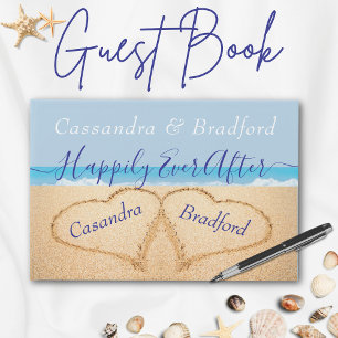 Dusty Blue Beach Wedding Livre d'or