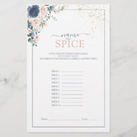 Dusty Blue Blush Pink Gold Nom Qui Spice Jeu
