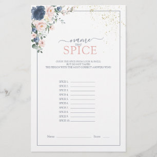 Dusty Blue Blush Pink Gold Nom Qui Spice Jeu