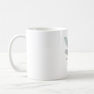 Dusty Blue & Blush Watercolor Accent Classic Mug 
