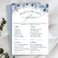 Dusty Blue Ce qui est sur votre téléphone Cartes d