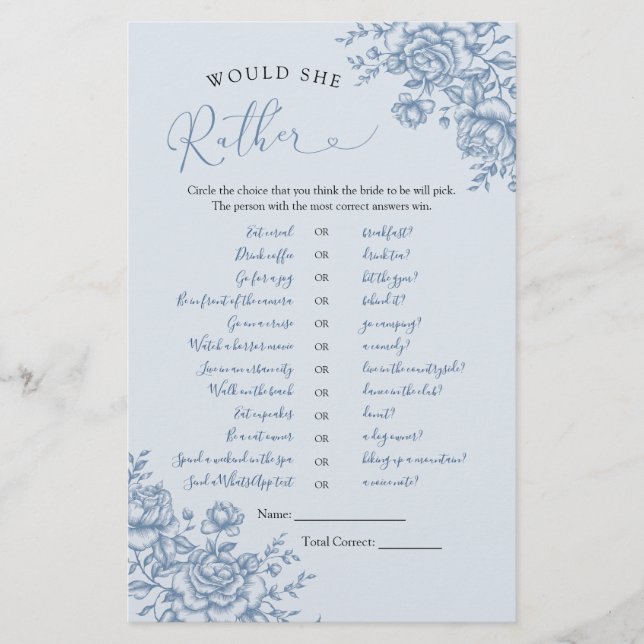 Dusty Blue Chinoiserie Mariage Plutôt Que (Devant)