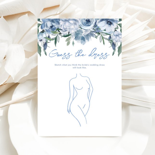 Dusty Blue Devinez La Fête des mariées Robe Jeu (Créateur téléchargé)
