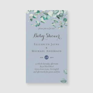 Dusty Blue Eucalyptus Invitations de BABY SHOWER v