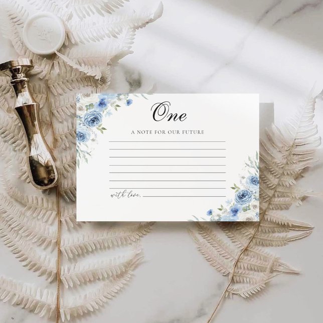 Dusty Blue Ivory Note for future Card (Créateur téléchargé)