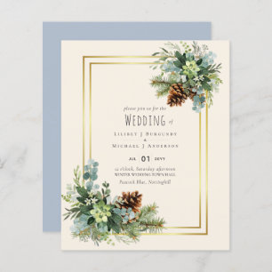 Dusty Blue Mariage Eucalyptus Budget vert