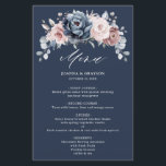 Dusty Blue Mauve Rose ardoise Floral Mariage Menu<br><div class="desc">Élégante et moderne, la carte mariage florale du milieu de l'été présente un bouquet de pivoines roses aquarelles dans les tons ardoise, bleu poussiéreux, rose poussiéreux, rose poussiéreux, mauve, sauge aux feuilles botaniques verdoyants et à l'eucalyptus. S'il vous plaît trouver d'autres modèles et variantes de mon magasin "blissweddingpaperie". Et n'hésitez...</div>