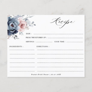 Dusty Blue Mauve Rose rose Fête des mariées Recett