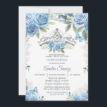 Dusty Blue Mexicaine Girl Mis XV Anos Invitation<br><div class="desc">Dusty Blue Mexican Girl Mis XV Anos InvitationMis Quince Anos,  15e anniversaire, </div>