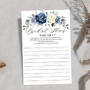 Dusty Blue Navy Champagne Ivory Qui Suis-Je Jeu