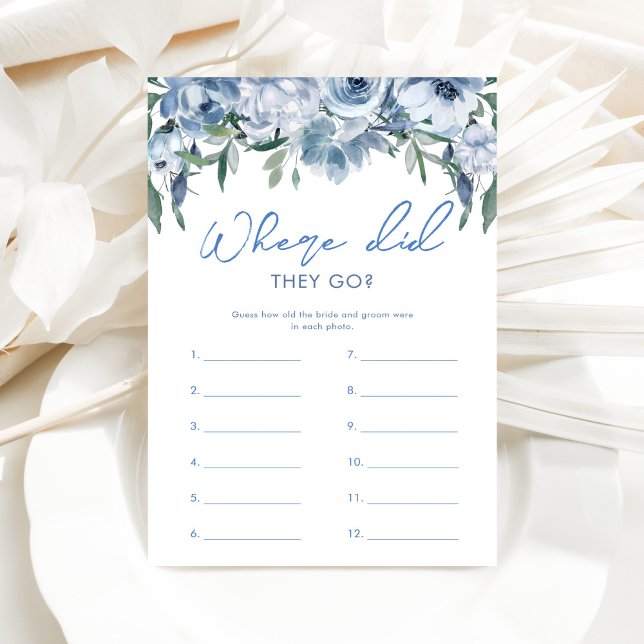 Dusty Blue Où Sont-Ils Allés Fête des mariées Jeu (Créateur téléchargé)