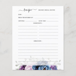 Dusty Blue Purple Navy Lilac Fête des mariées Rece