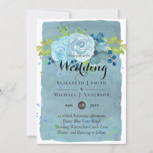 Dusty Blue Turquoise Mariage Trending Budget