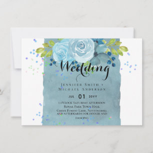 Dusty Blue Turquoise Mariage Trending Budget