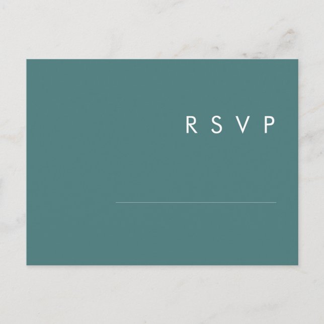 Dusty Boho | Carte de réponse pour choix de menu v (Devant)
