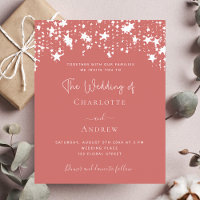 Dusty Earth stars budget faire-part de mariage