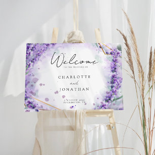 Dusty Lavender Foliage Mariage moderne Affiche de